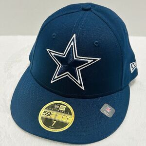 New Era‎ Dallas Cowboys Team 59FIFTY Fitted Hat Cap Sz 7 Blue NFL Football